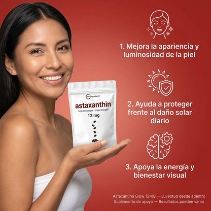 Astaxantina - Siéntete Y Luce Más Joven en 30 Días o Te Devolvemos Tu Dinero.