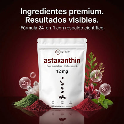 Astaxantina - Siéntete Y Luce Más Joven en 30 Días o Te Devolvemos Tu Dinero.