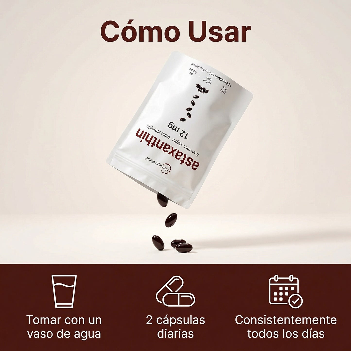 Astaxantina - Siéntete Y Luce Más Joven en 30 Días o Te Devolvemos Tu Dinero.