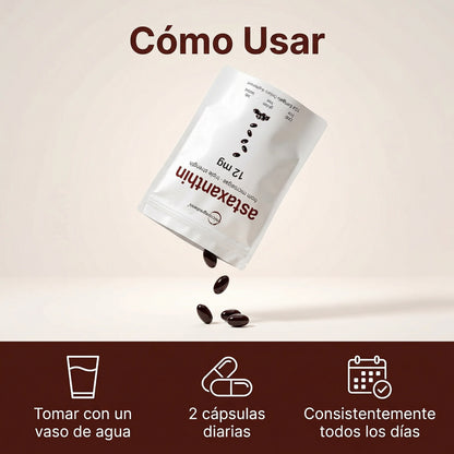 Astaxantina - Siéntete Y Luce Más Joven en 30 Días o Te Devolvemos Tu Dinero.