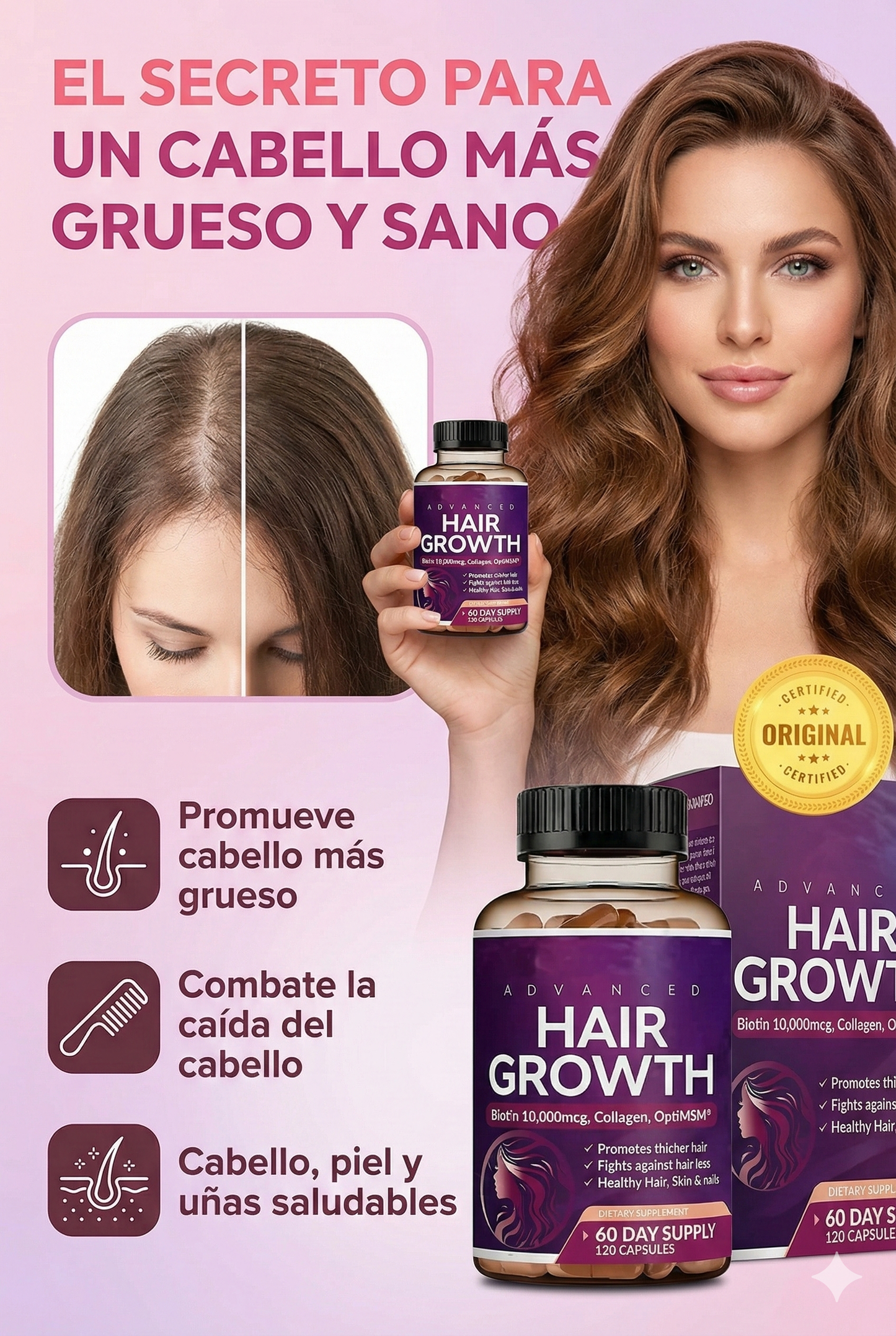 Hair Growth Vitaminas™ Crecimiento del Cabello